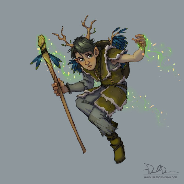 Aildrik Faerûn - Halfling Druid