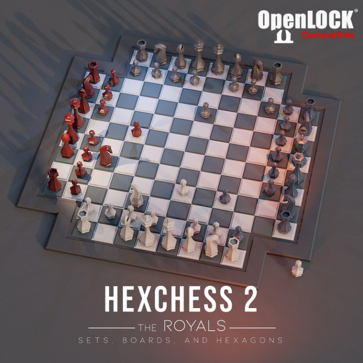Hexchess 2 - 4-Player Chess Board - Borders and Tiles