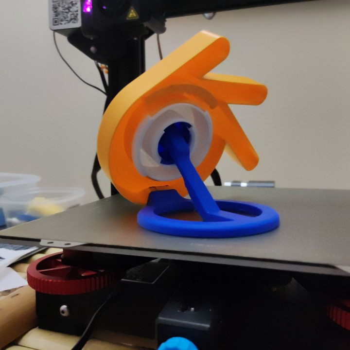 Blender Logo (3 Parts + Stand)