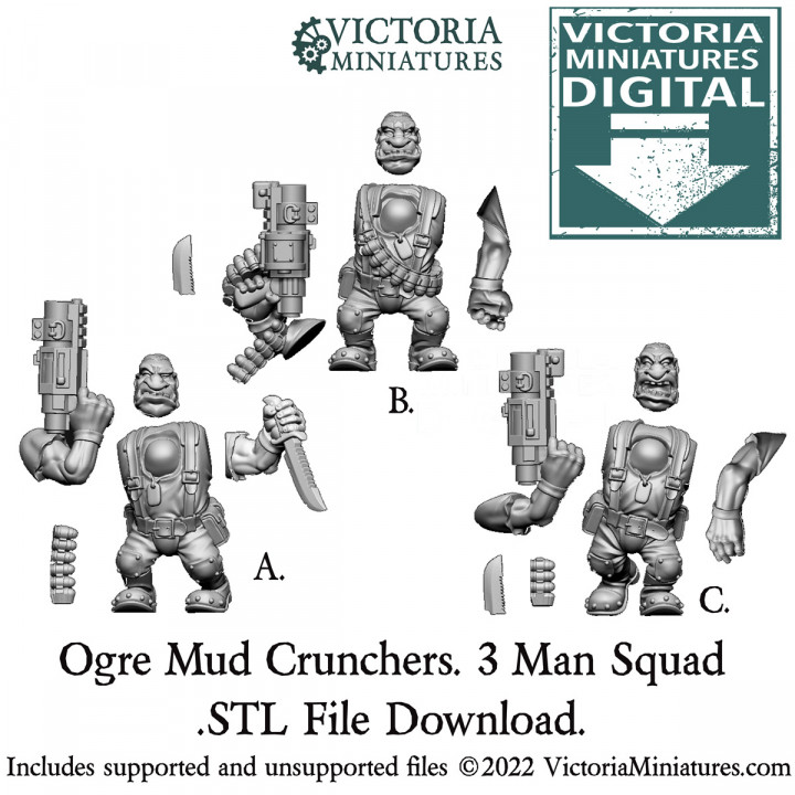 Ogre Mud Cruncher. 3 Man Squad image