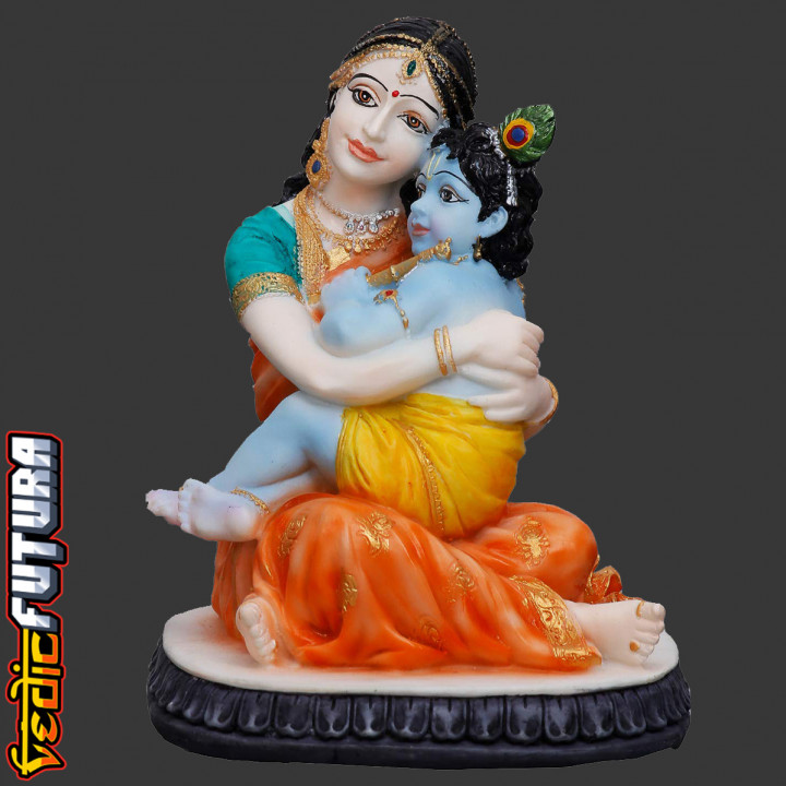 Yashoda with Krishna, Epitome of Motherly Love image