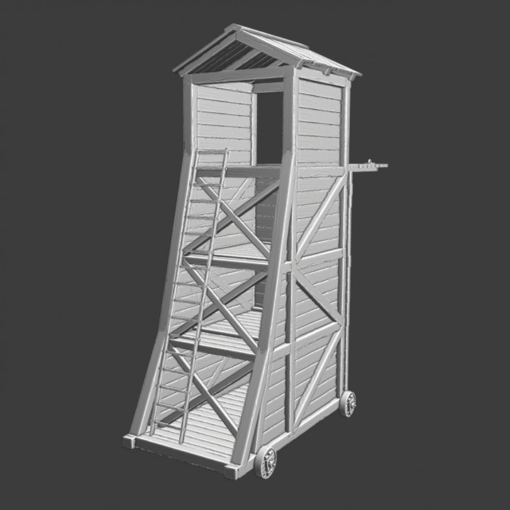 Large Medieval Siege Tower image