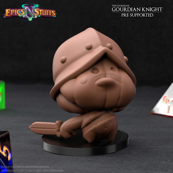 Gourdian Knight 1A Miniature - Pre-Supported