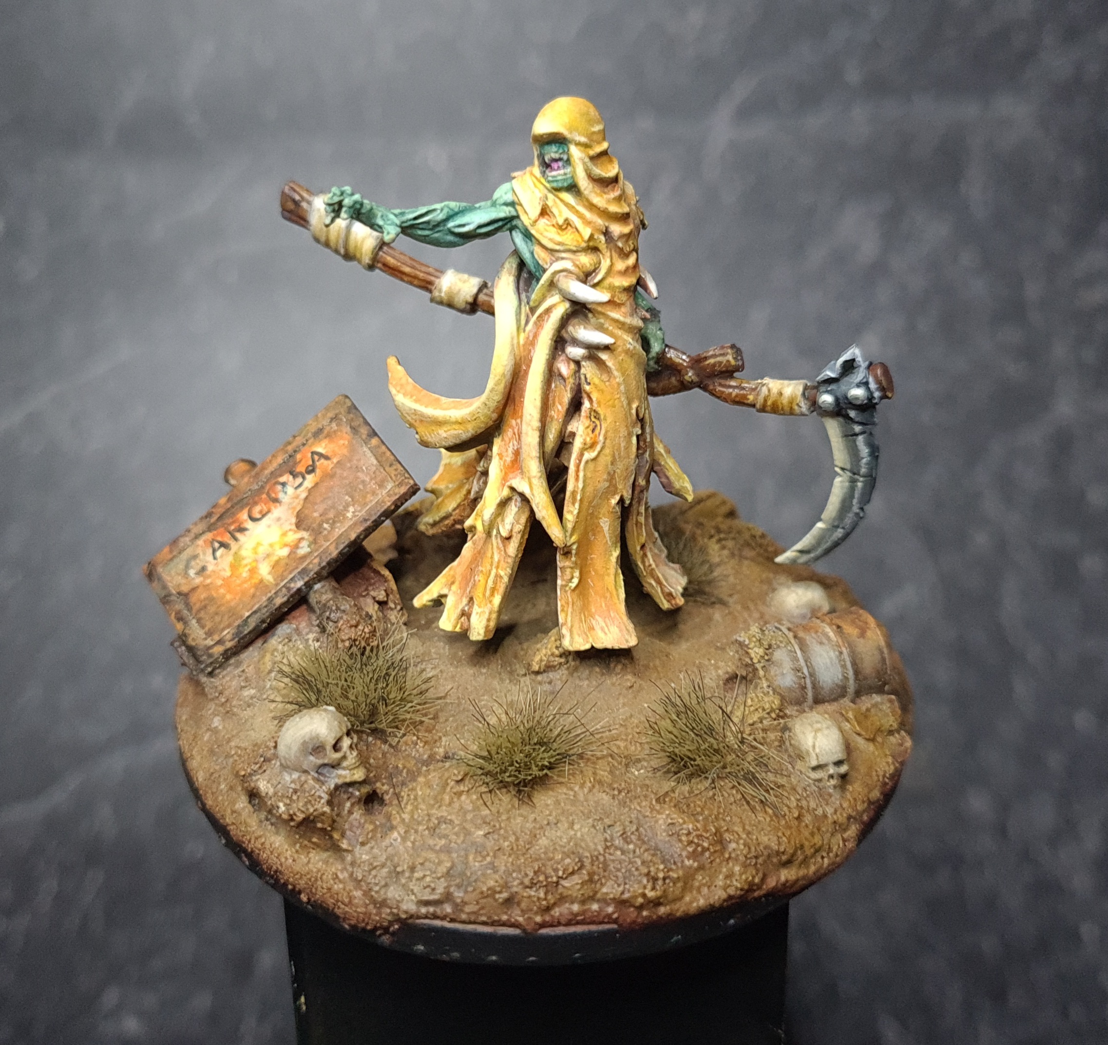 3D Printable (0107) Spectre, ghost undead wraith with scythe