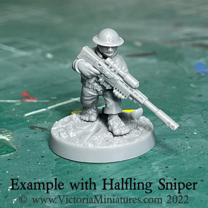 Halfling Brodie Helmet Heads Male x10