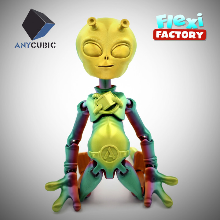 Free Model: Flexi Anycubic alien