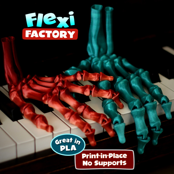 FLEXI PRINT-IN-PLACE SKELETON HAND image