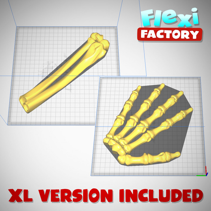 FLEXI PRINT-IN-PLACE SKELETON HAND image