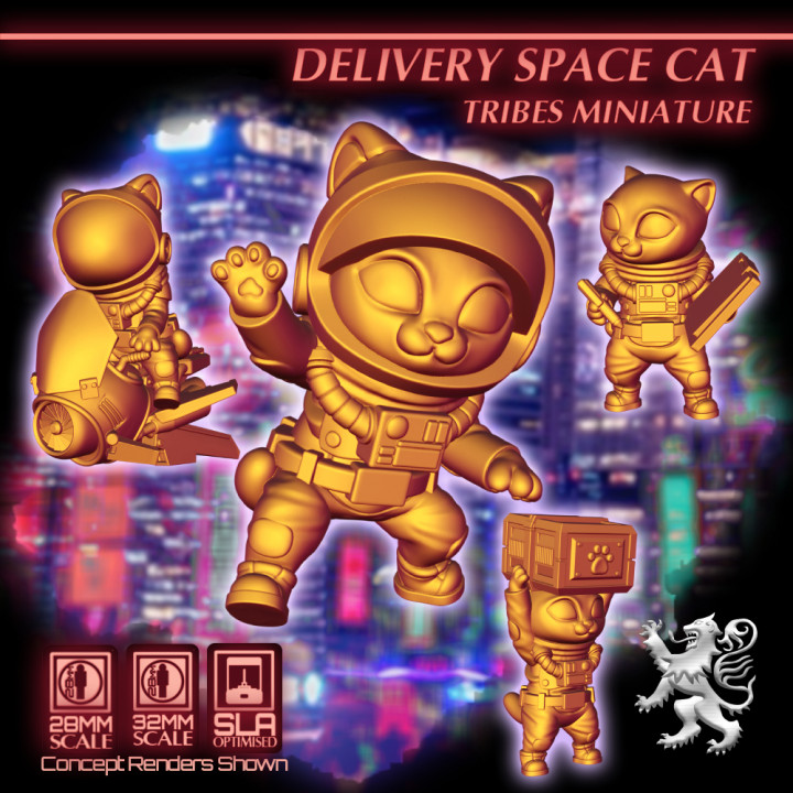Delivery Space Cat - Tribes Miniature image