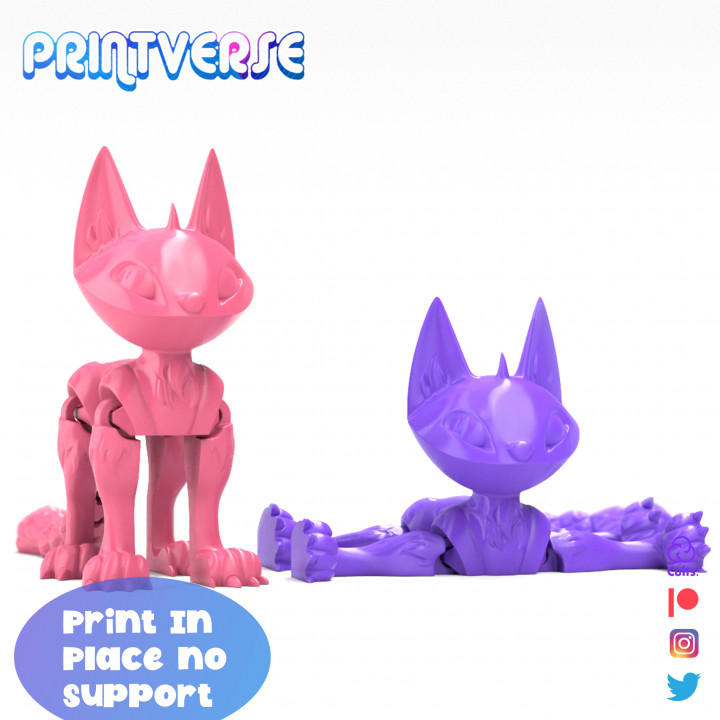 Flexy Print In Place Cat
