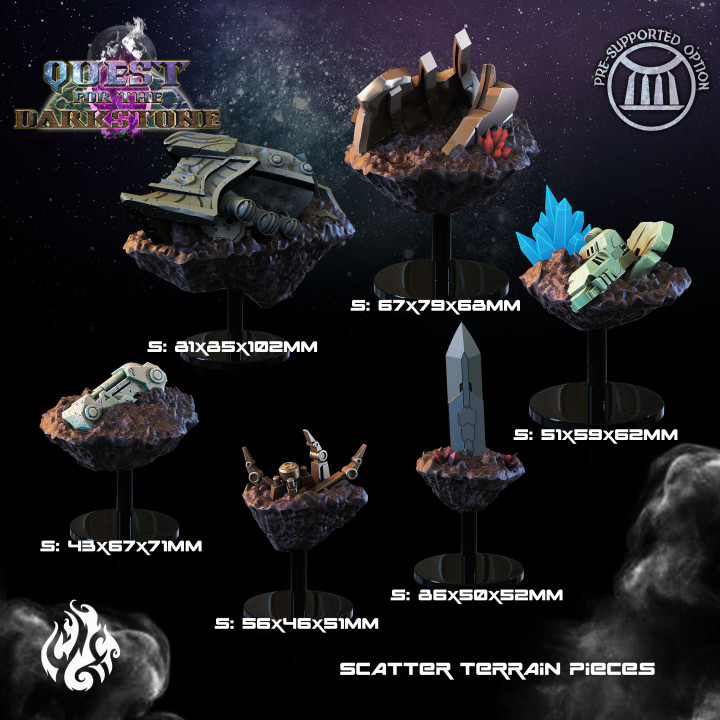 Astral Space Scenery Pieces image