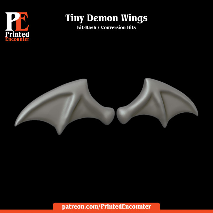 Tiny Bat / Demon Wings Kit-bash Conversion Bit image