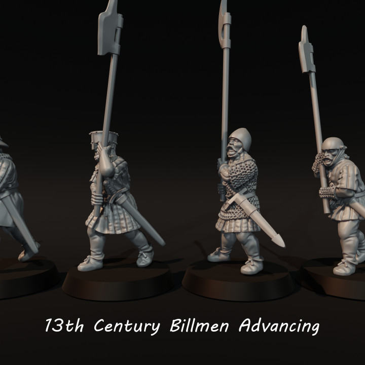 13th Century Billmen advancing image