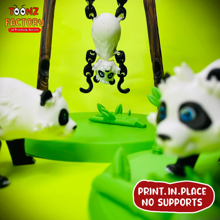 FLEXI PRINT-IN-PLACE CUTE PANDA ARTICULATED image