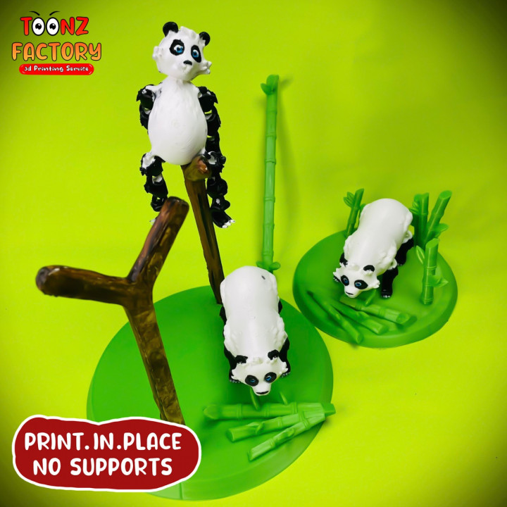 FLEXI PRINT-IN-PLACE CUTE PANDA ARTICULATED image