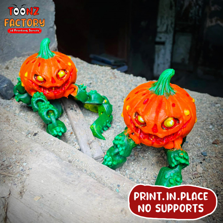 FLEXI PRINT-IN-PLACE PUMPKIN MONSTER ARTICULATED