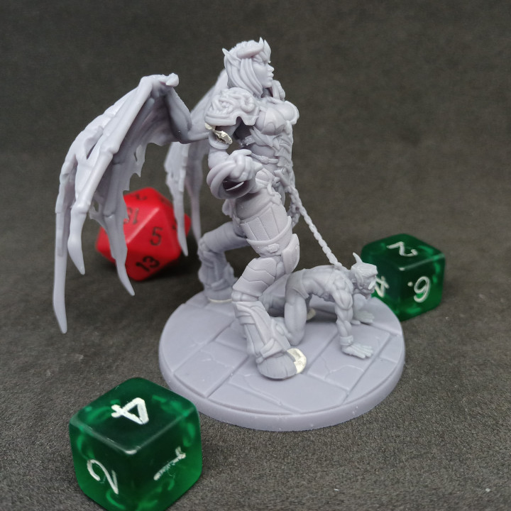 3D Printable The Dark Council - Miz'la, Queen Of Lust by Imagine Minis