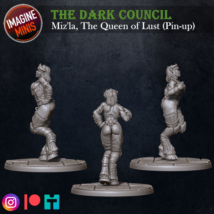 WP - The Dark Council - Miz'la, Queen Of Lust (Pin-up) image