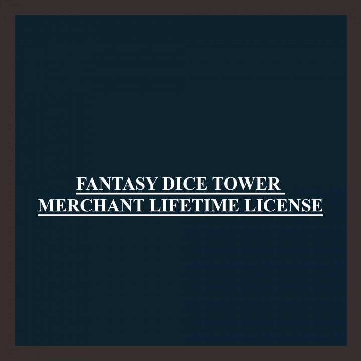 Fantasy dice tower - commercial license's Cover