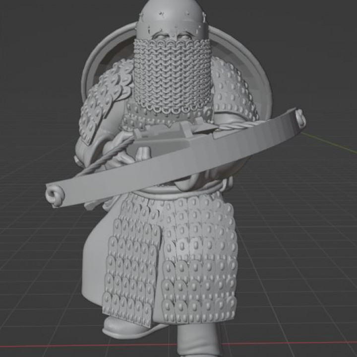 Turko Mongol Warrior with crossbow image
