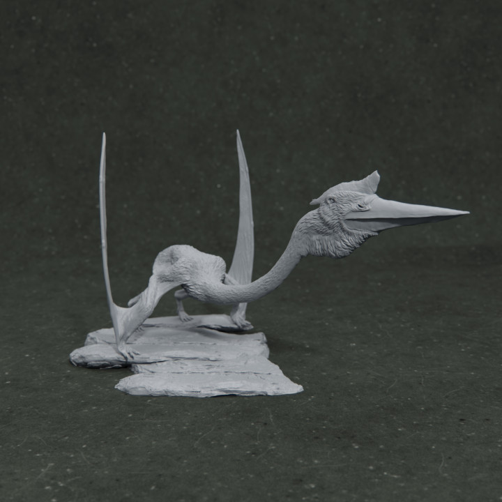 Arambourgiania liftoff 1-35 scale pre-supported pterosaur image