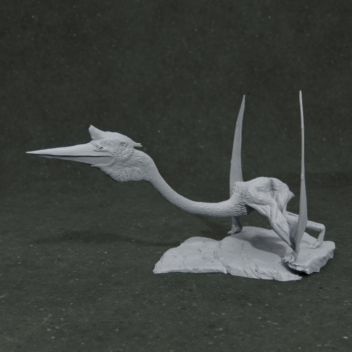 Arambourgiania liftoff 1-35 scale pre-supported pterosaur image