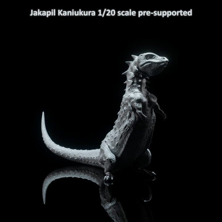 Jakapil Kaniukura sitting 1-20 scale pre-supported dinosaur image