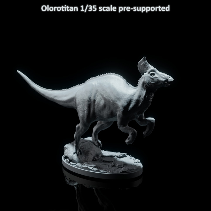 Olorotitan jump 1-35 scale pre-supported dinosaur image