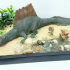 Spinosaurus chilling 1-35 scale pre-supported dinosaur print image