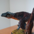 Utahraptor running 1-35 scale pre-supported dinosaur print image