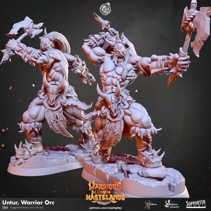 Untur, Warrior Orc (Pre-Supported) image
