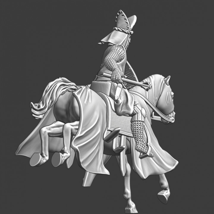Bishop Hermann von Tartu - Mounted in battle image