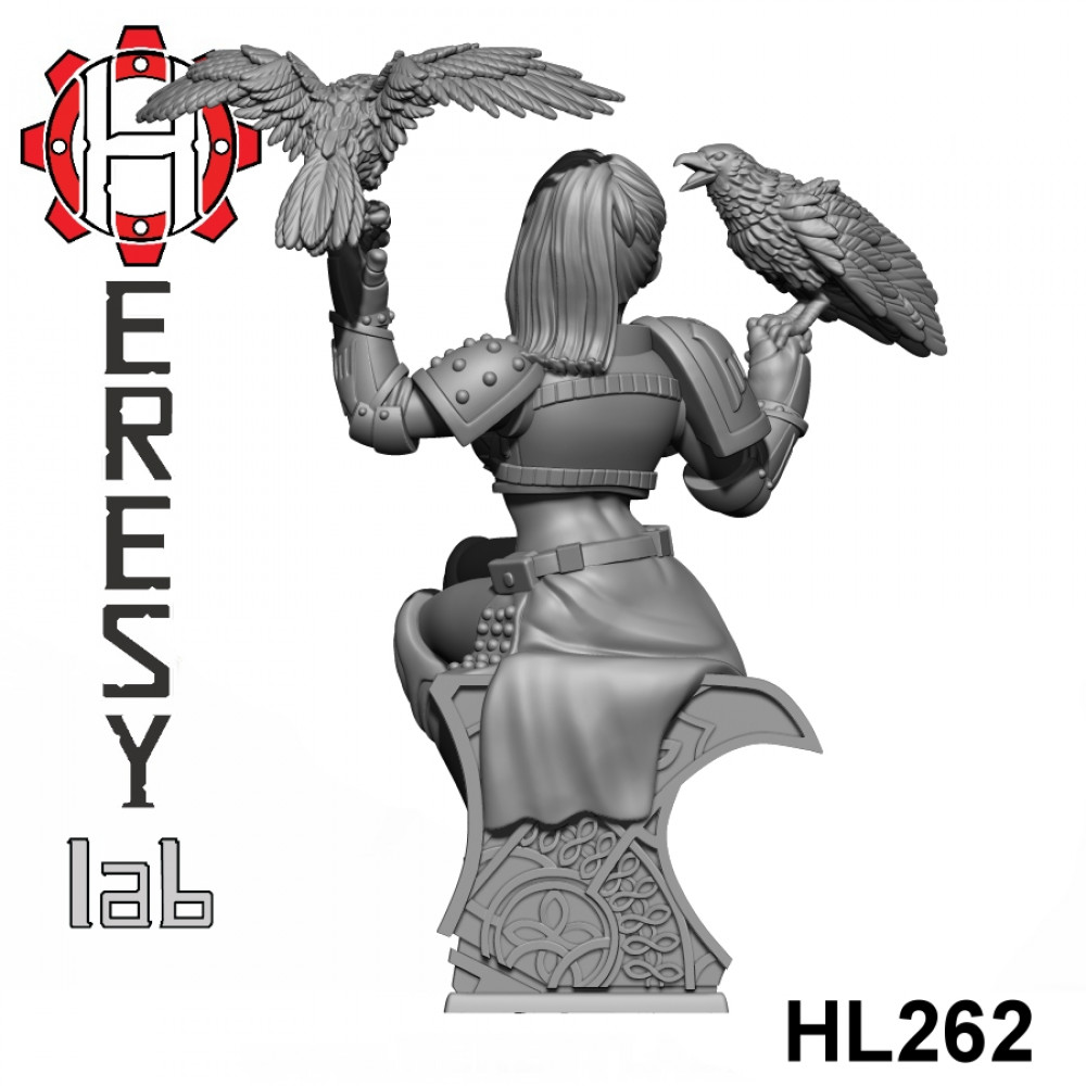 3D Printable HL262 - Heresylab - SciFi Female PinUp Dark Angel by