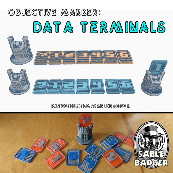 Objective Markers - Sci Fi Data Terminal image