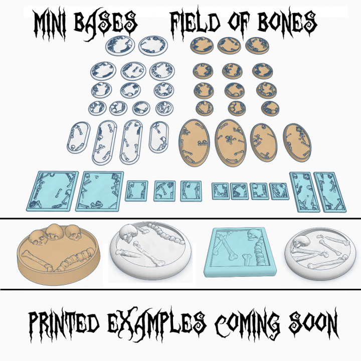 Mini Bases - Skulls and Bones