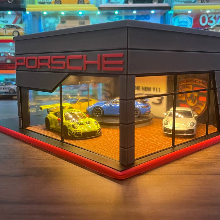 Porsche Showroom (1/64 Car Showroom, Generic Variant Included) image
