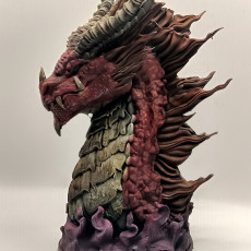 Picture of print of Elder Red Dragon bust (Pre-Supported)
