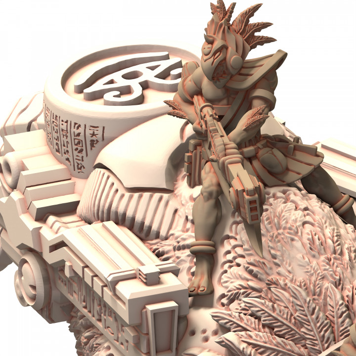 017 Egyptian Osirian Terror Bird Rider for Greater Good vs Romanus Final Iron Magictech Fantasy Mechanical Rider Lionus image