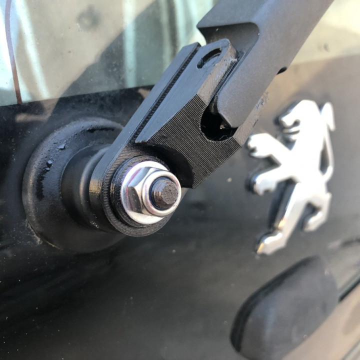 3D Printable PEUGEOT Rear Windshield Wiper Base by CANAVESE DANIEL