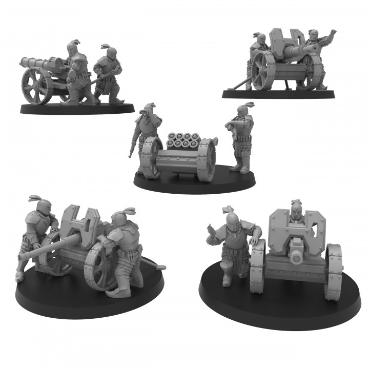 House Excess Heavy Weapon Carriages - Presupported image