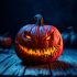 Halloween Evil Pumpkin print image
