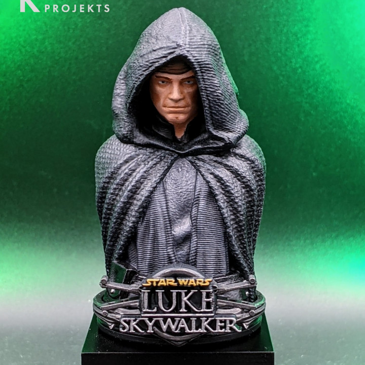 FREEBIE: Wicked Star Wars Luke Bust: Tested and ready for 3d printing image