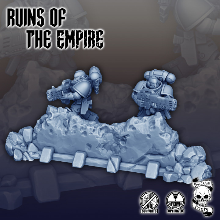 Ruins of The Empire - Scatter Terrain Walls