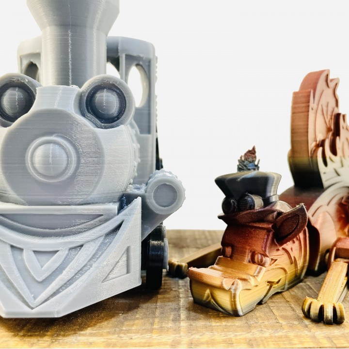 Steam Engine and Fox image