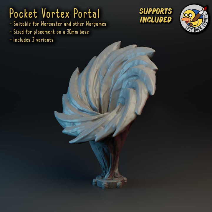 Pocket Vortex Portal - Objective Marker 30mm for Tabletop Wargaming image