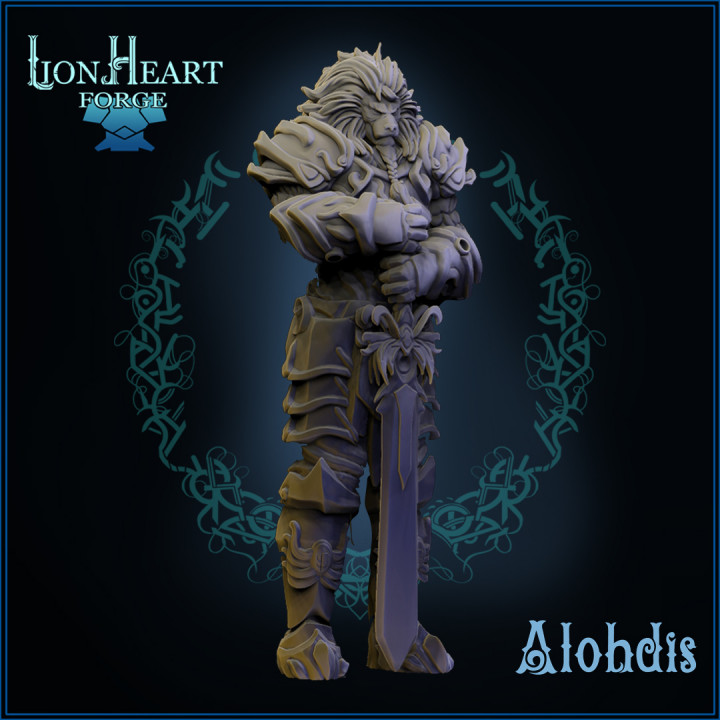 Alohdis, the great lion from the north ( 2 poses) image