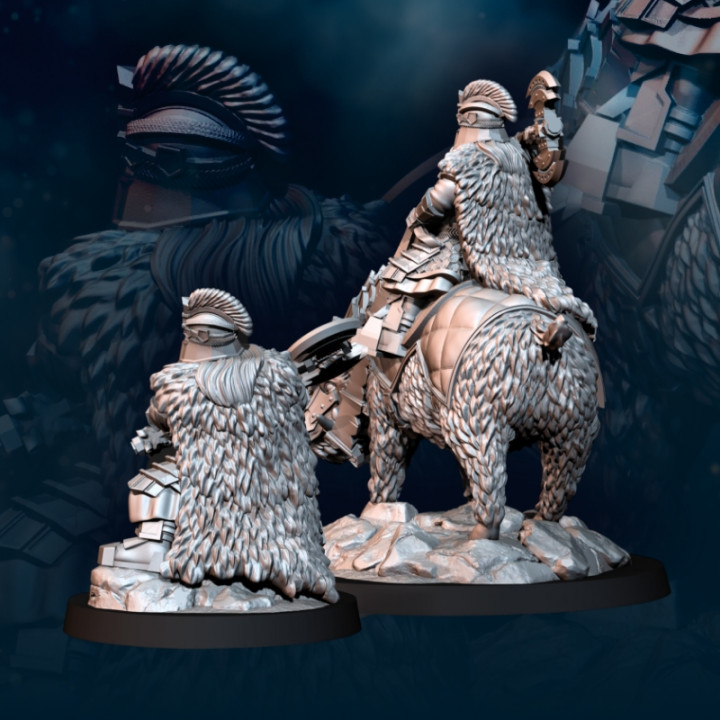 Silver Goat Dwarves Lord Iron - Foot and Mounted | Silver Goat Dwarves | Fantasy