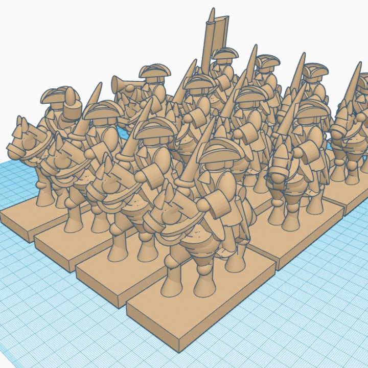 6mm XVIII CAVALRY TRICORN STANDING SWORD