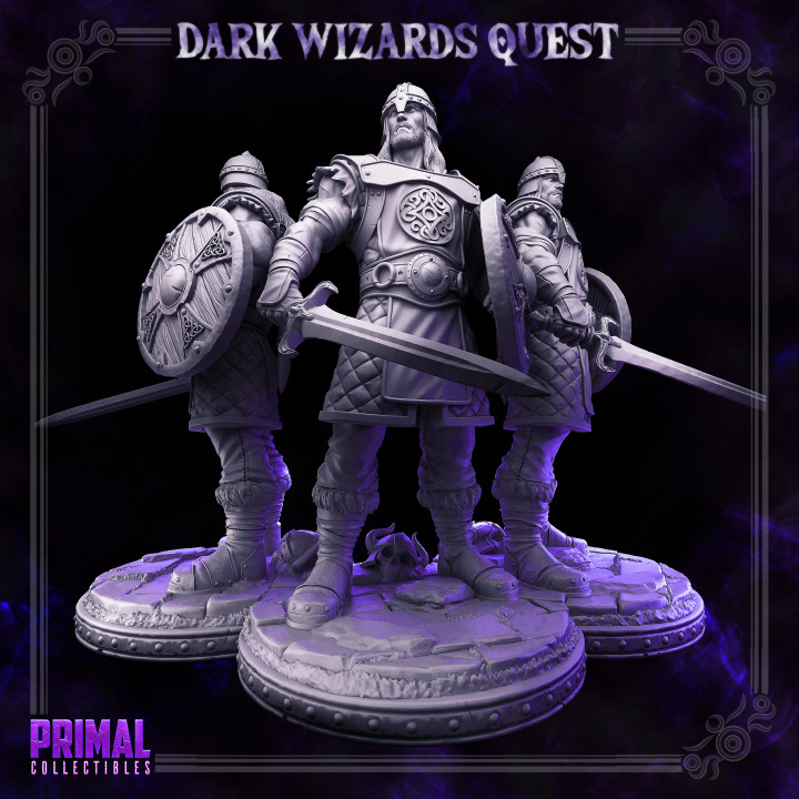 Scout/ Mercenary /Man- at- arms - Caleb - DARK WIZARDS - MASTERS OF DUNGEONS QUEST image