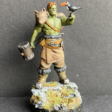Picture of print of Kevin Bightwood - Half-orc Barbarian